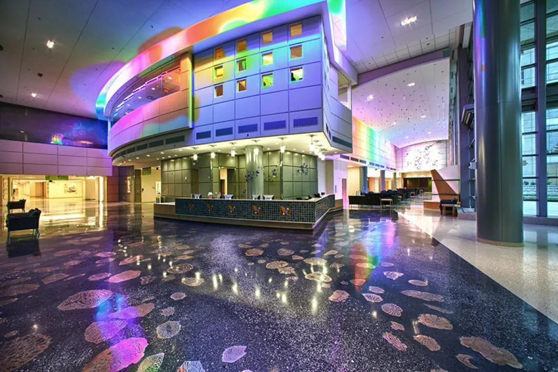 entrance lobby for c.s. mott children's hospital and the von voigtlander women's hospital 